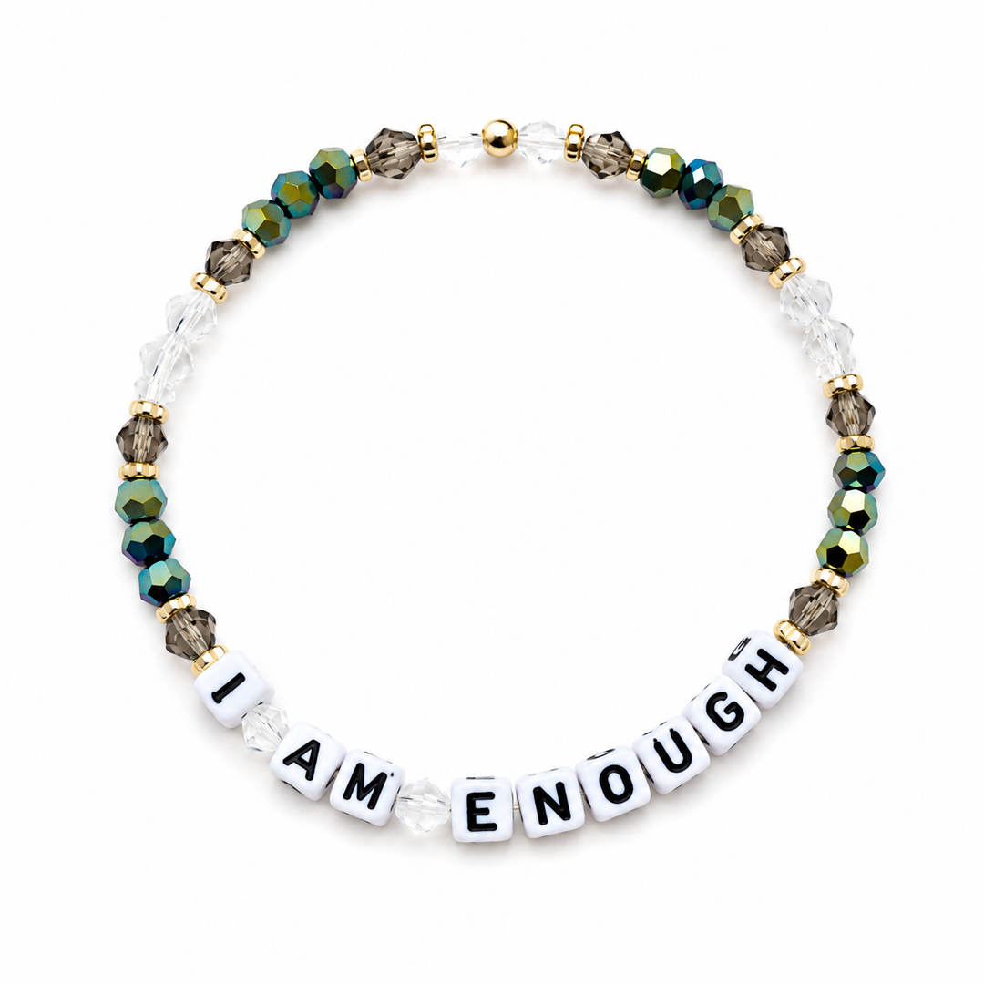 I Am Enough Letter Bracelet