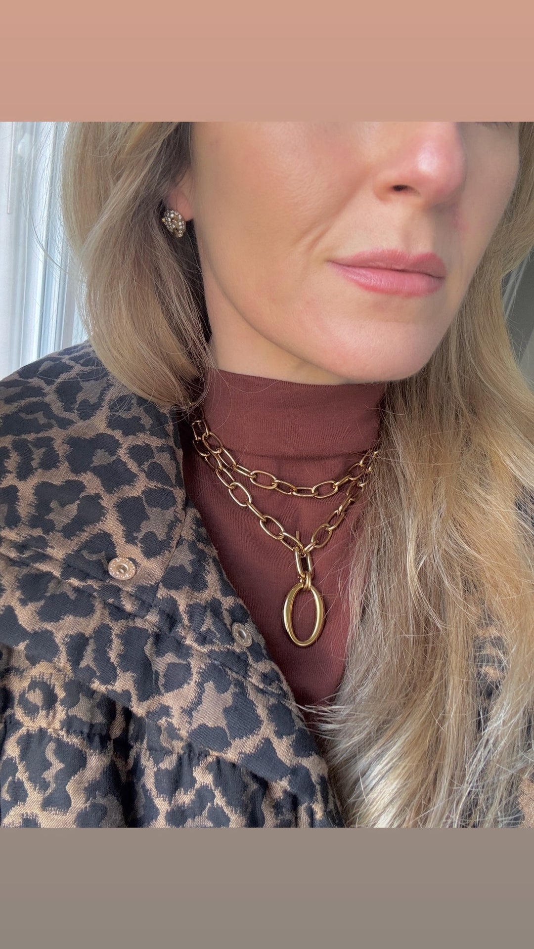 Caprice Chunky Gold Plated Waterproof Necklace