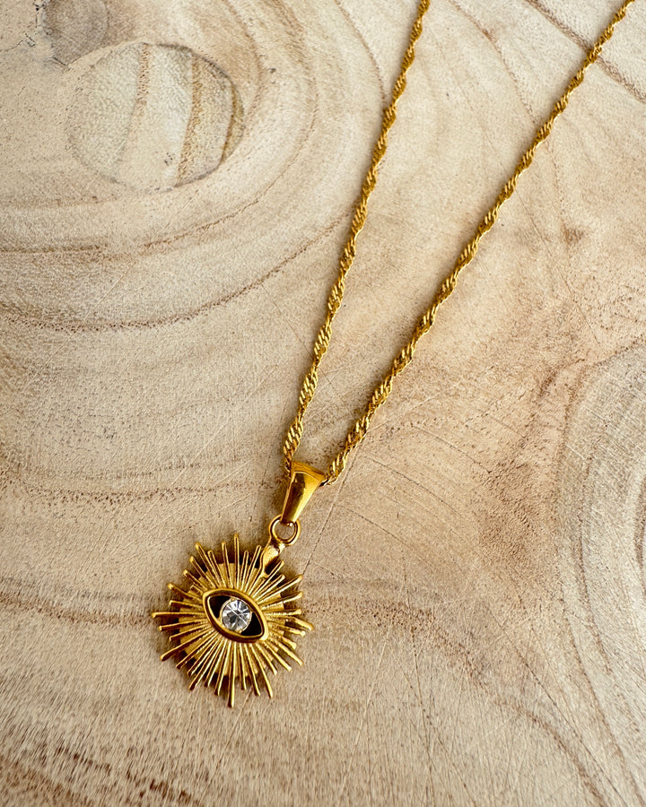 The Golden Eye Gold Plated Waterproof Necklace