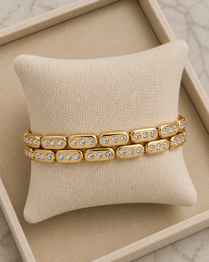 Clear Crystal Tyler Bling Bracelet