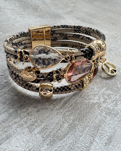 The Snake Jewel Boho Cuff Bracelet