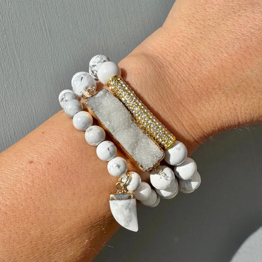 White ‘Haven’ Bracelet Set