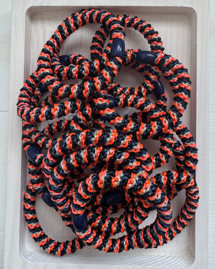 Orange Twisty Hair Bobbles (10 Pk)