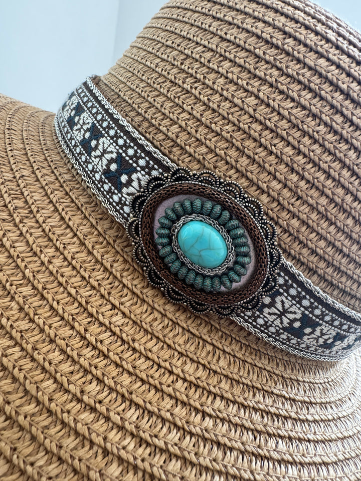 Wide Brim Western Sun Hat