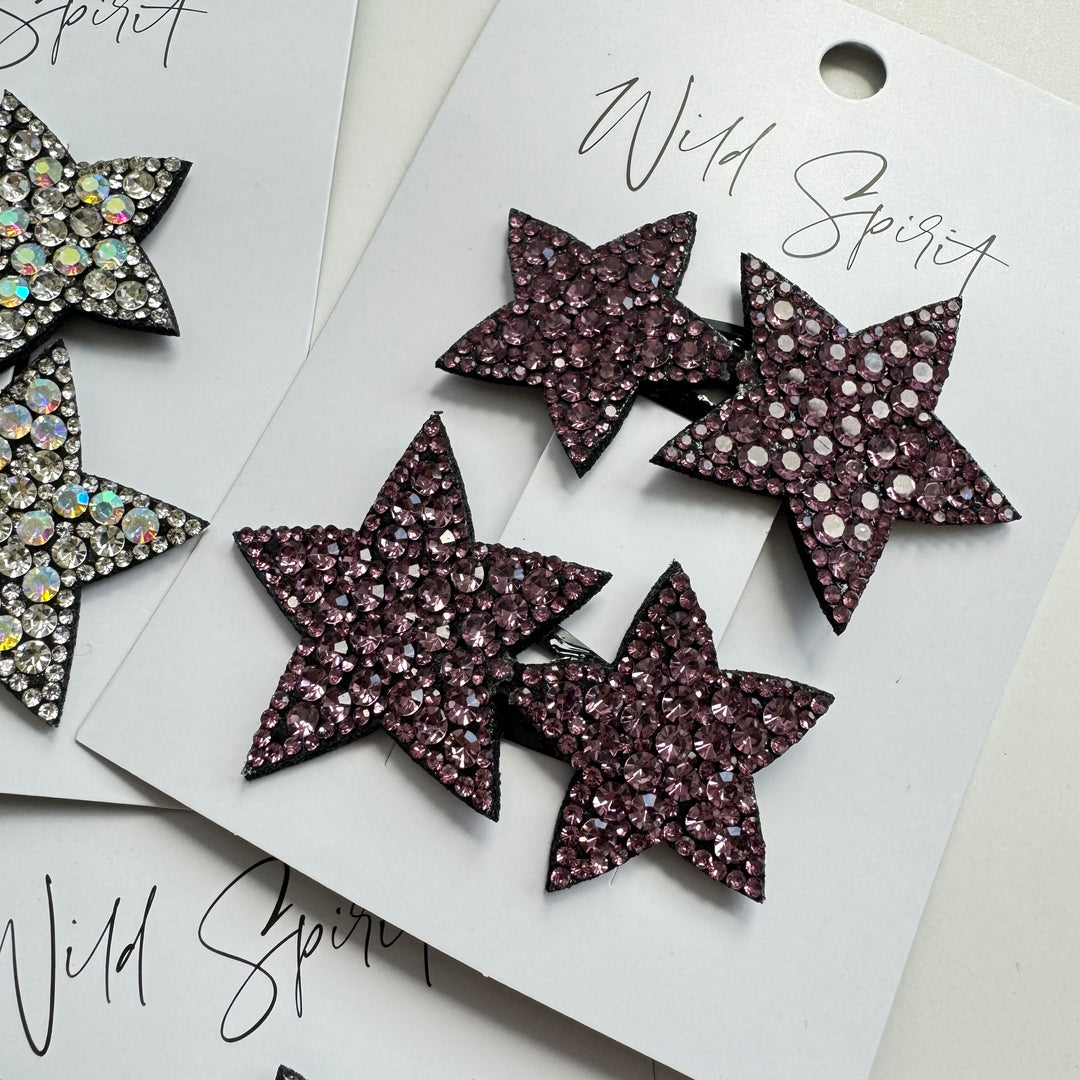 Multi Star Gift Set of 2 Hair Slides (Pack of 5)