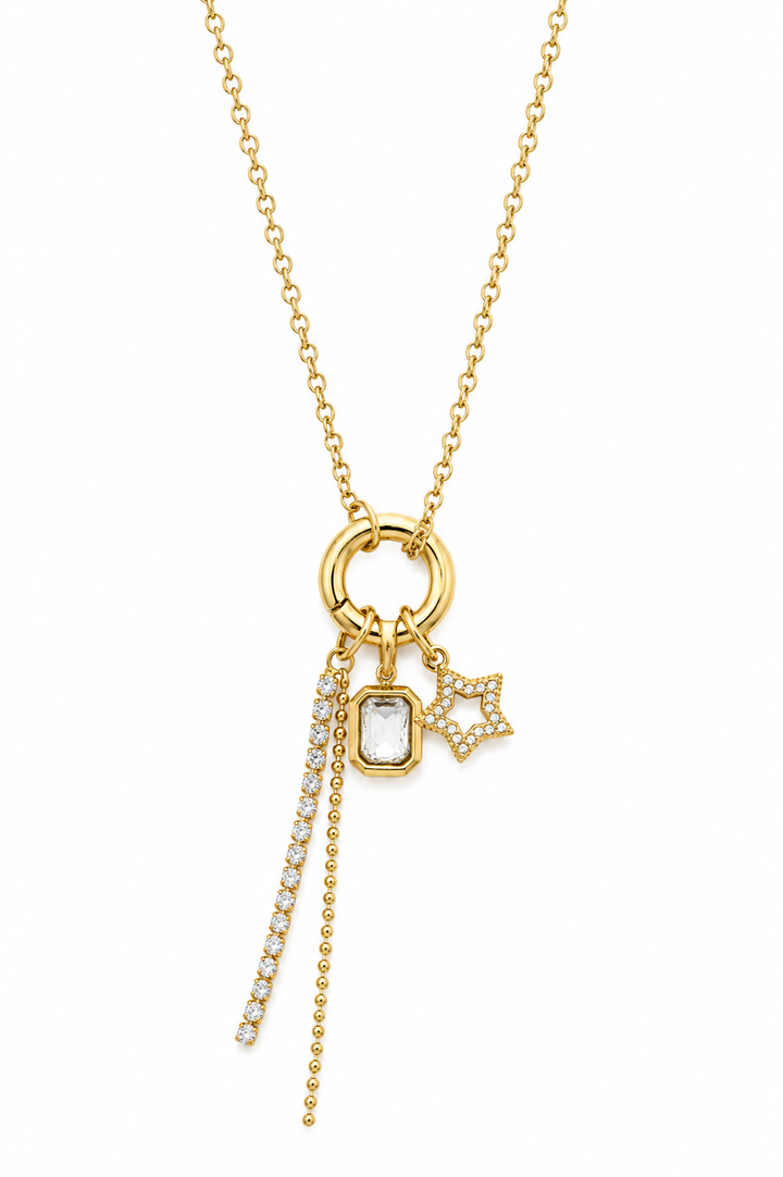 Twilight Charm Gold Plated Waterproof Necklace