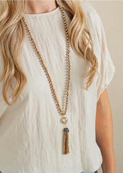 The Gold Tassel Necklace