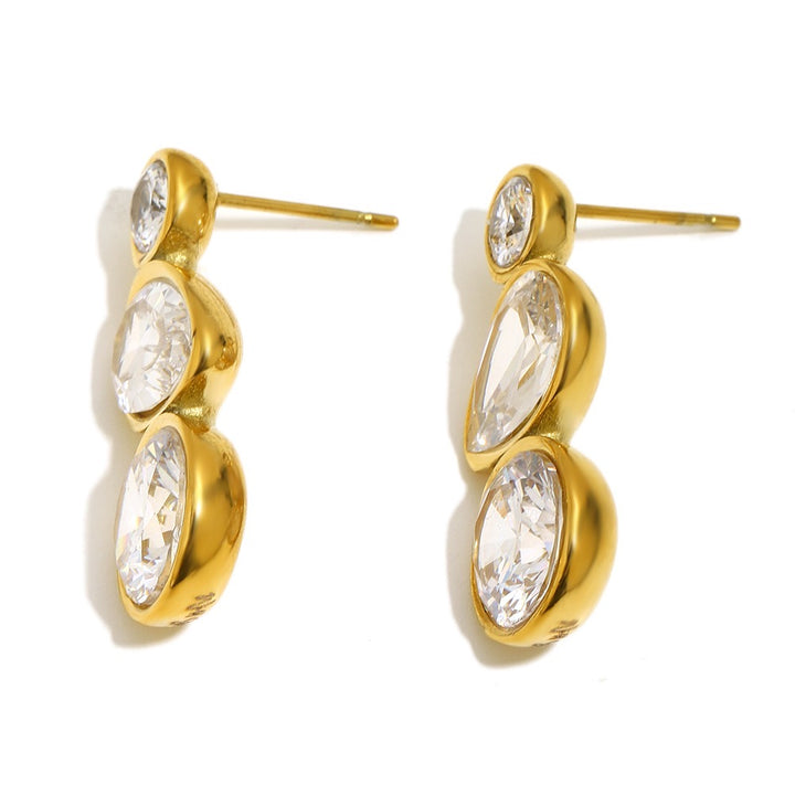 Glamza Gold Plated Waterproof Earrings