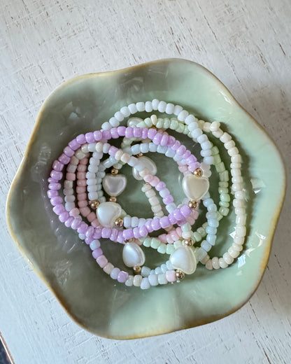 Set of 5 Star Kids Heart Bracelets