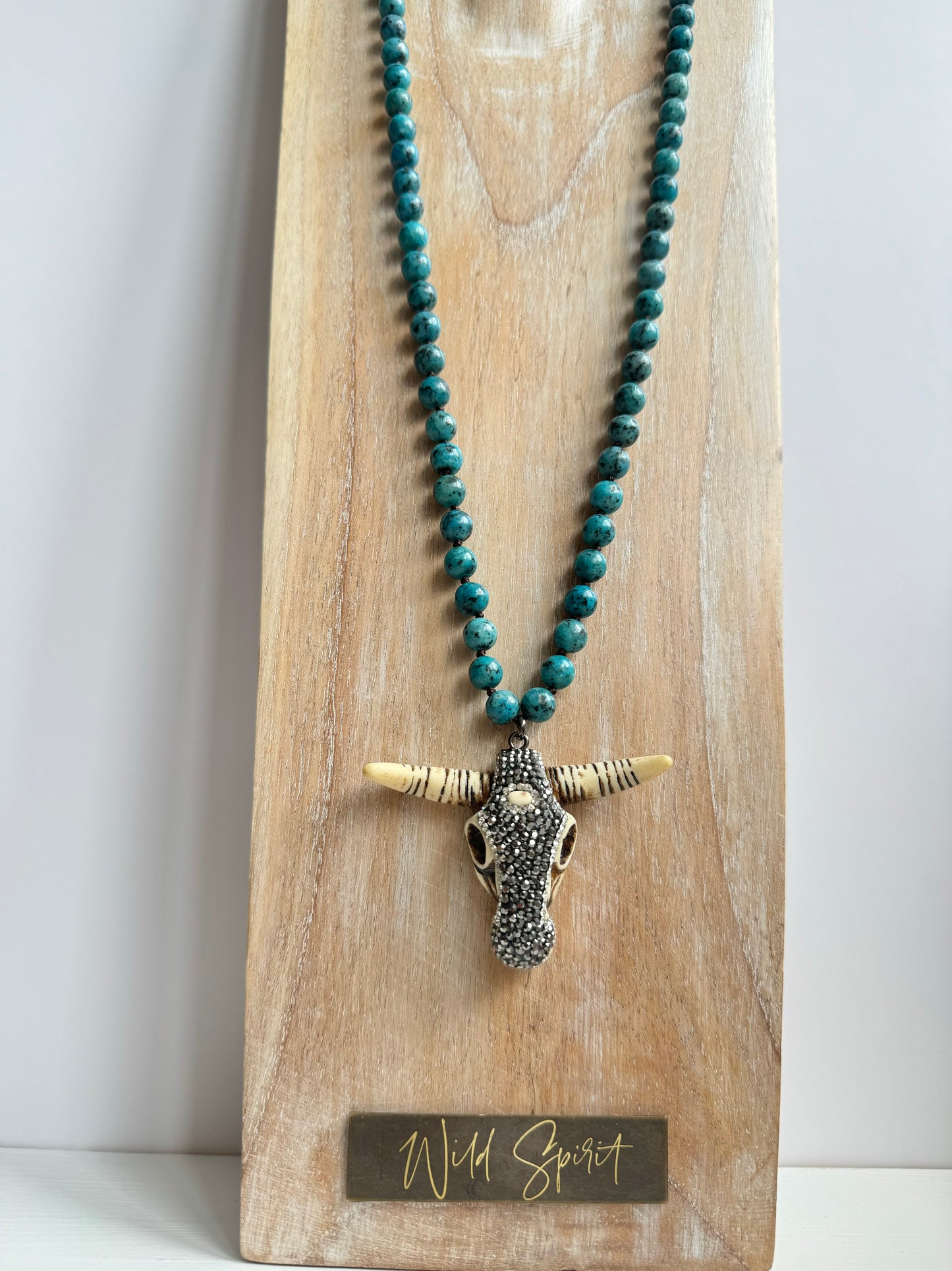 Teal Buffy Necklace