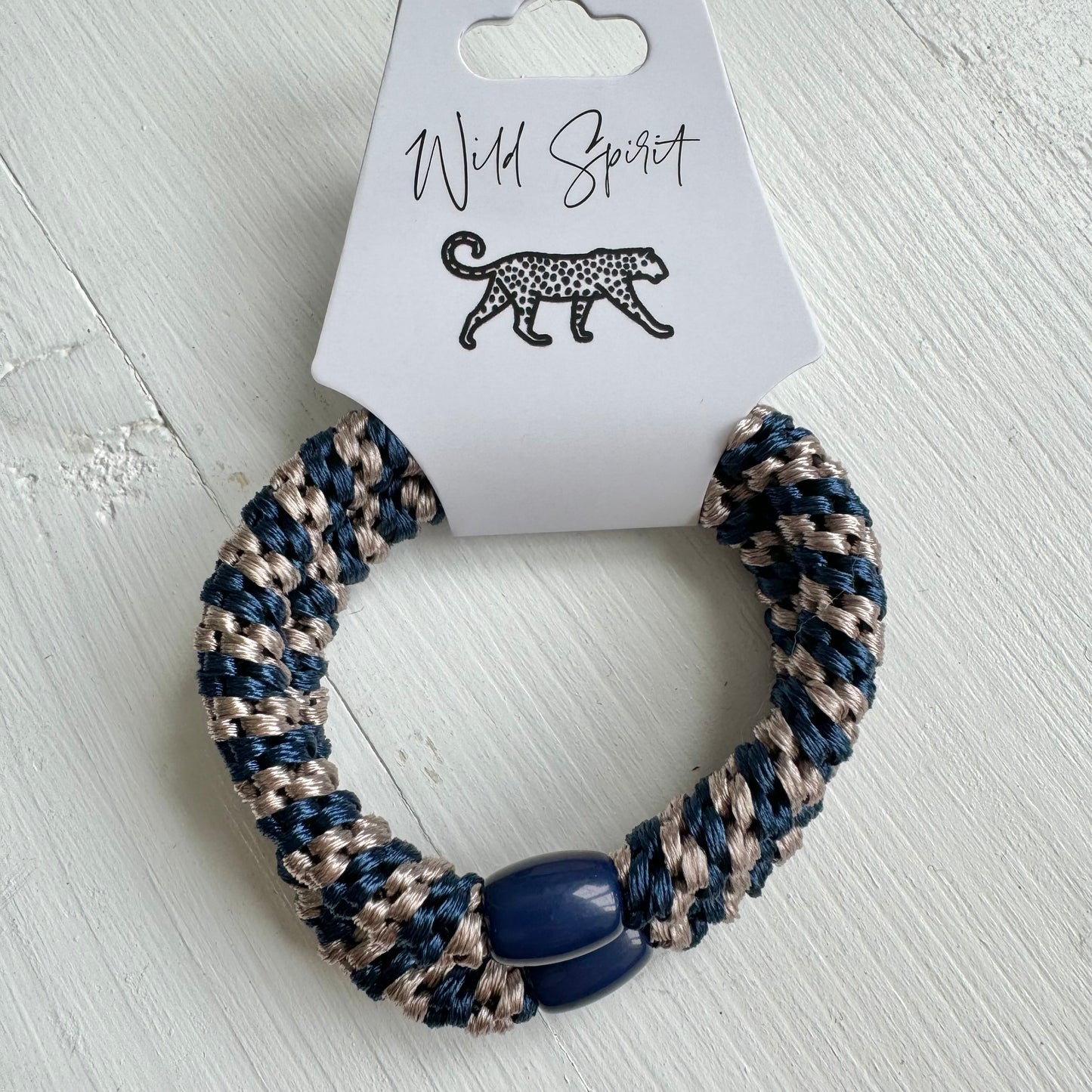 Grey & Navy Twisty Bobbles