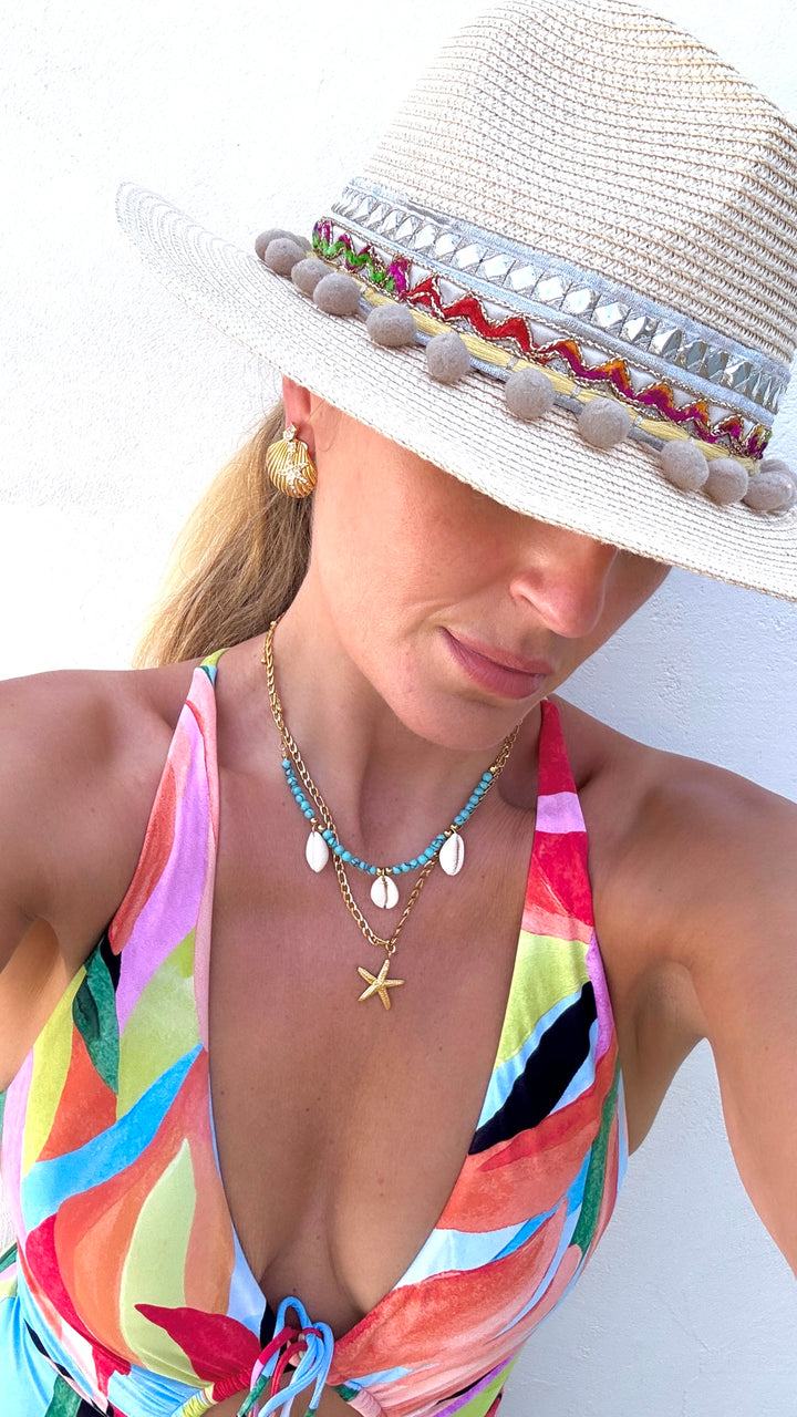 The Cali Shell Gold Plated Waterproof Necklace