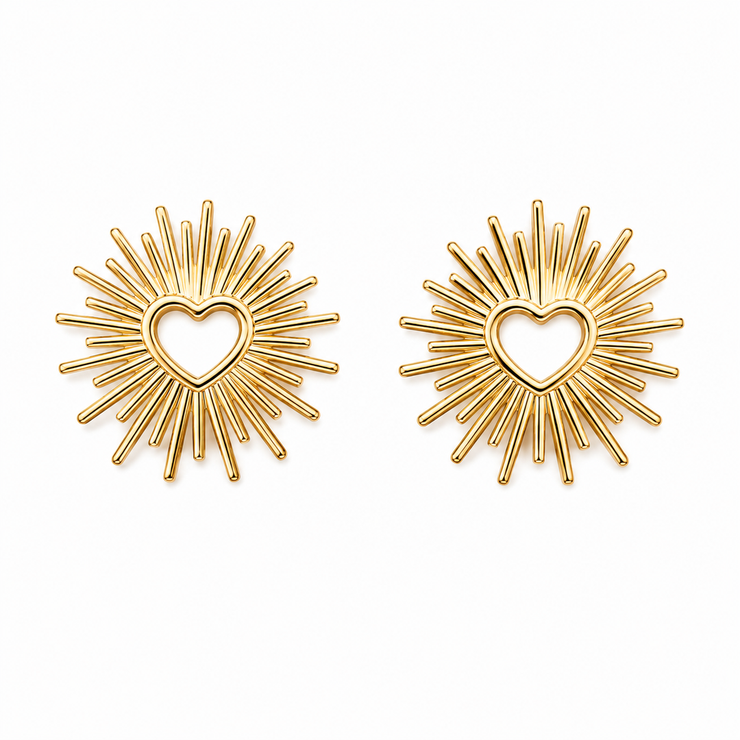 Loveburst Gold Plated Waterproof Earrings