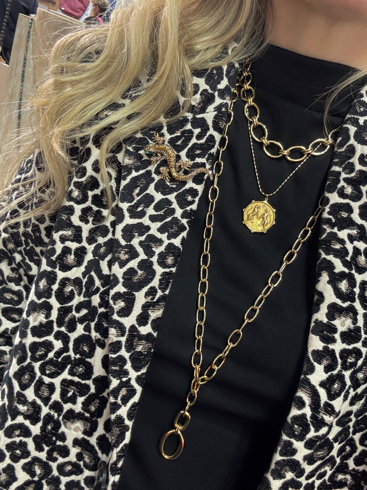 Caprice Chunky Gold Plated Waterproof Necklace