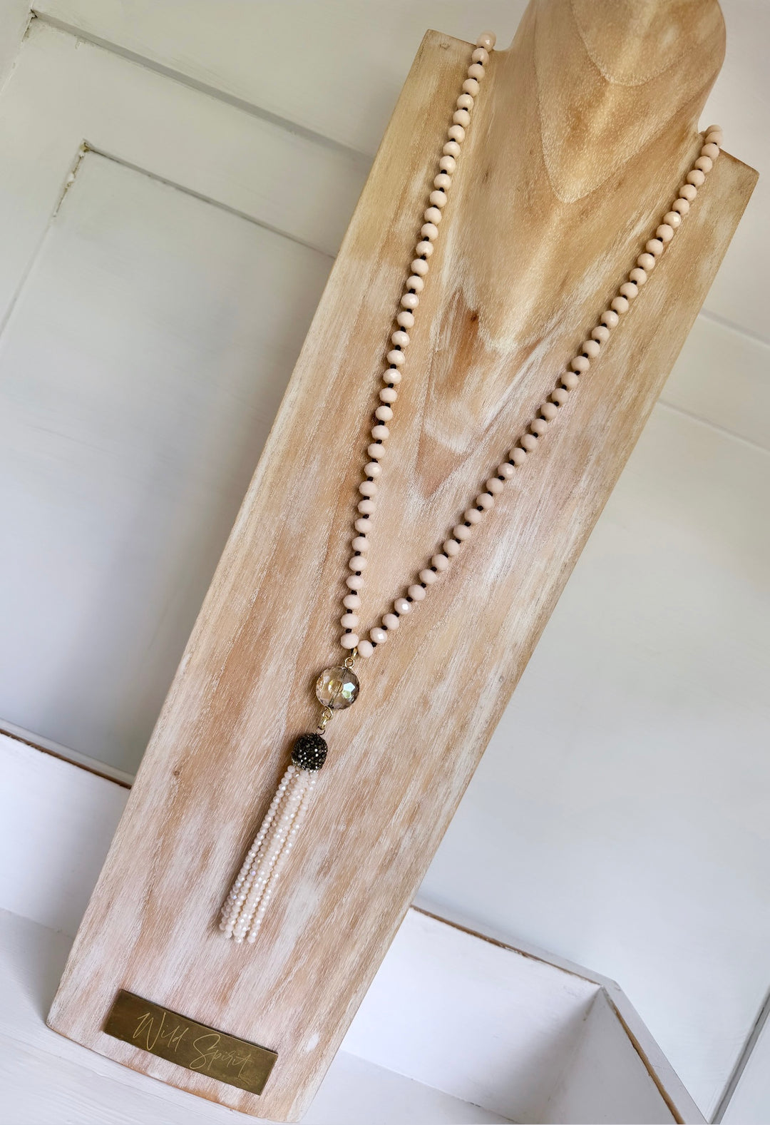 The Cream Tassel Necklace