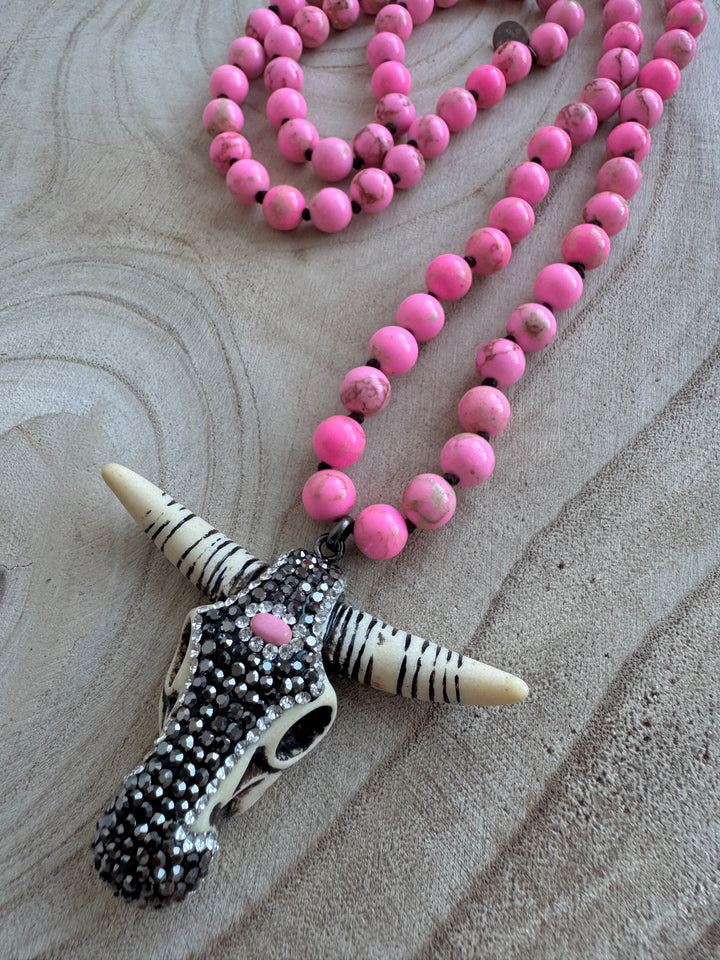 The Pink Buffy Necklace