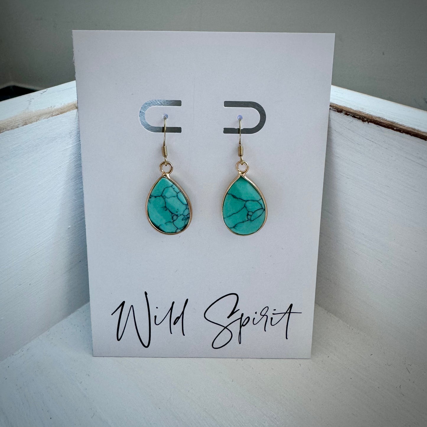 Olive Earrings - Blue