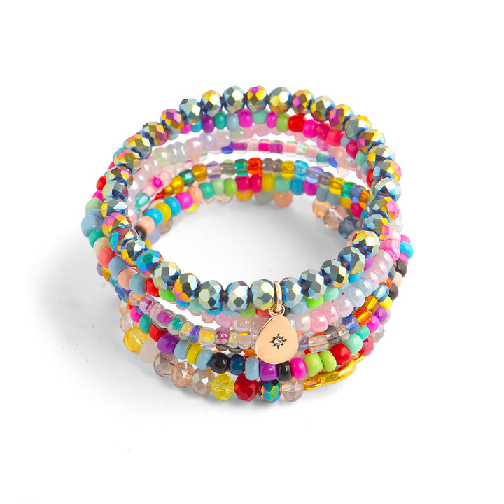 Flossi Multicolour Bracelet Stack