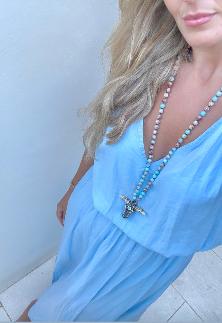 The Blue Mix Buffy Necklace