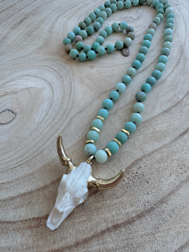 Amazonite Wildhorn Necklace