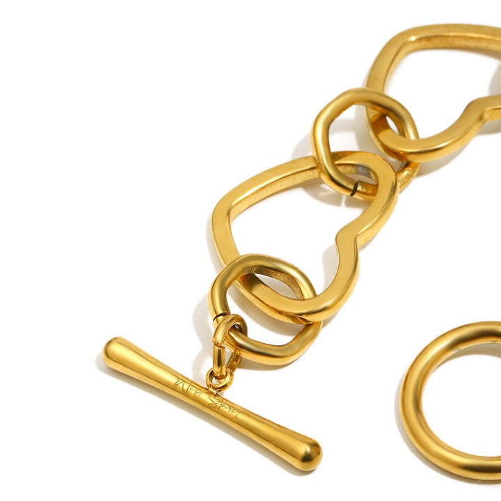 Love Links Gold Plated Waterproof Bracelet