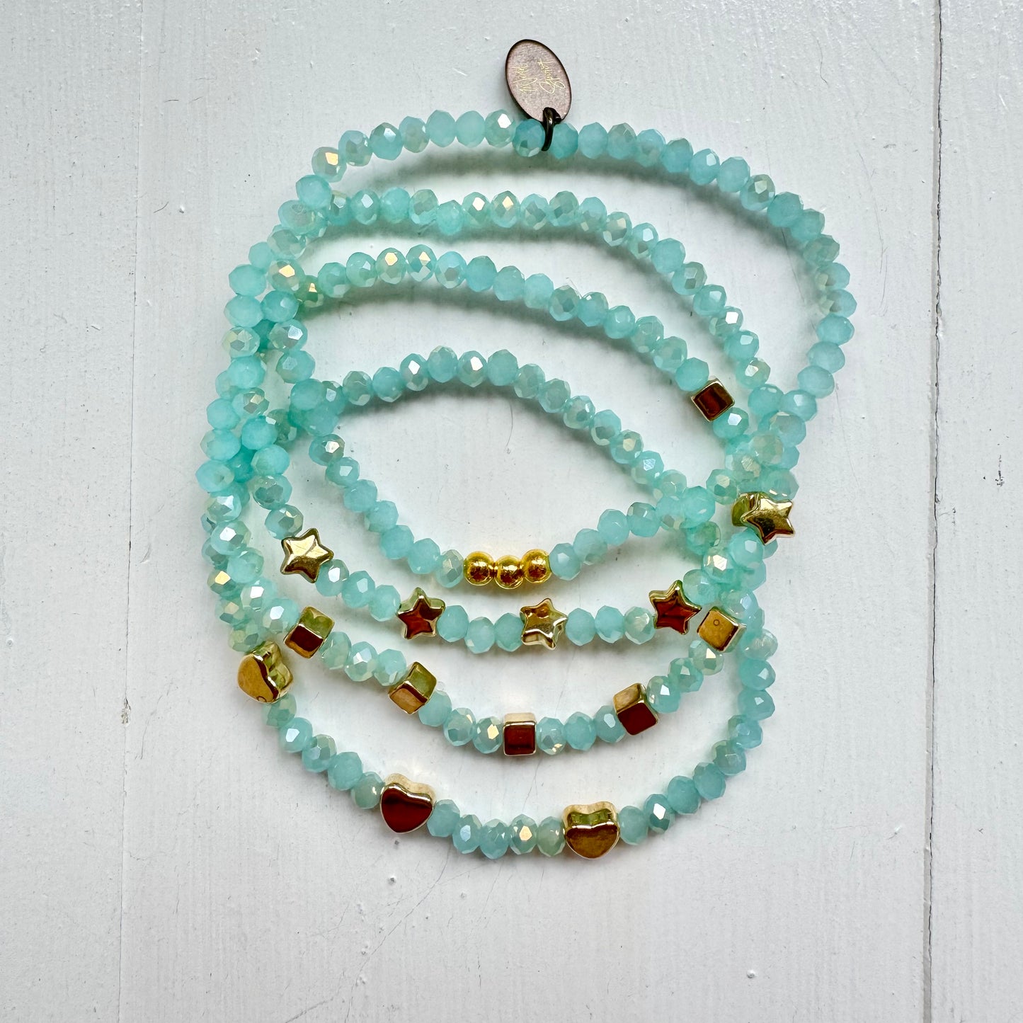 Mimi Star Bracelets - Aqua