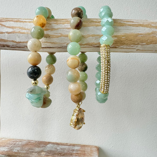 Amazonite Set of 3 Bracelets