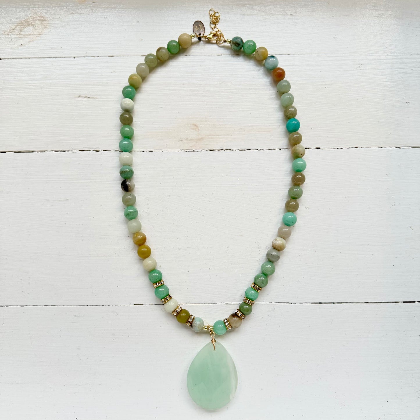 Octavia Short Necklace - Amazonite