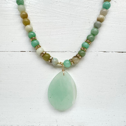 Octavia Short Necklace - Amazonite