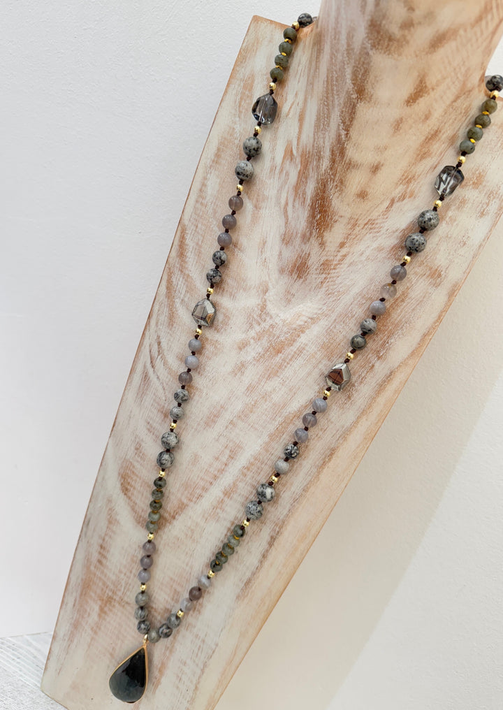 The Urban Glamour Labradorite Necklace