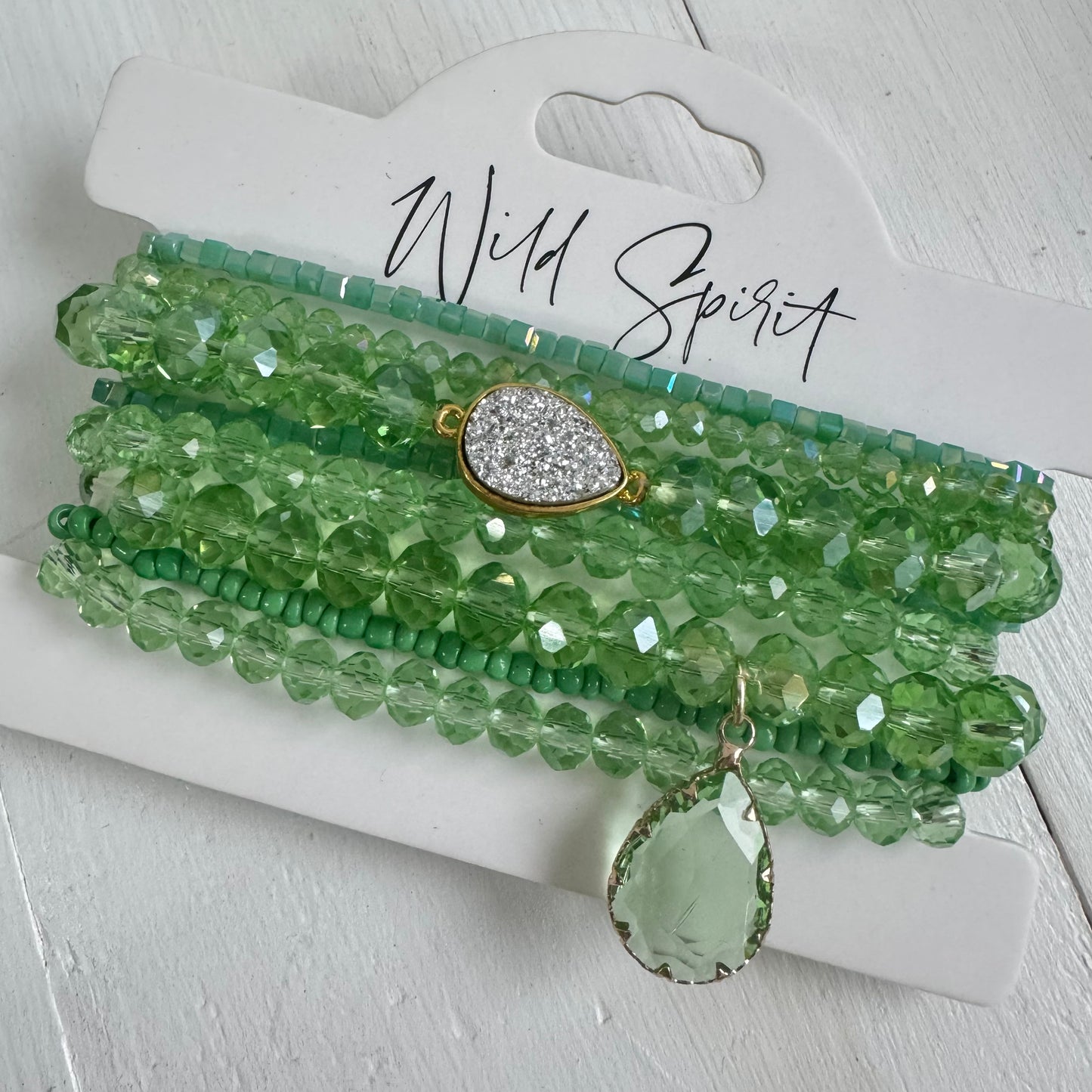 Green Bright Bracelet Stack (Pre-Order due end Jan)