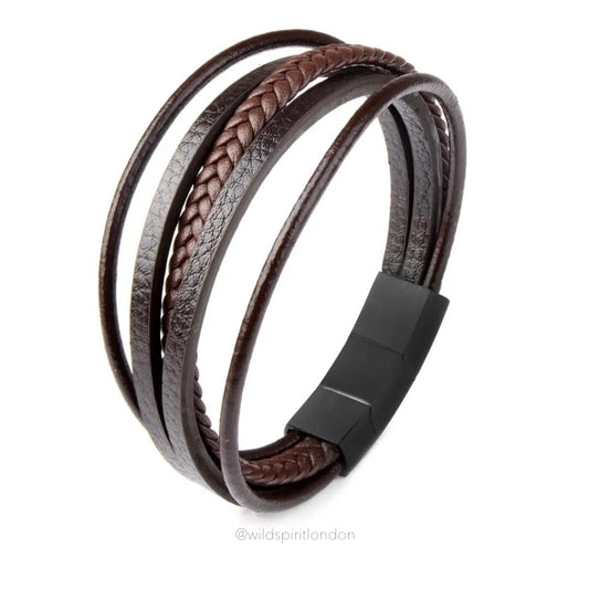 Men’s Hudson Leather Bracelet