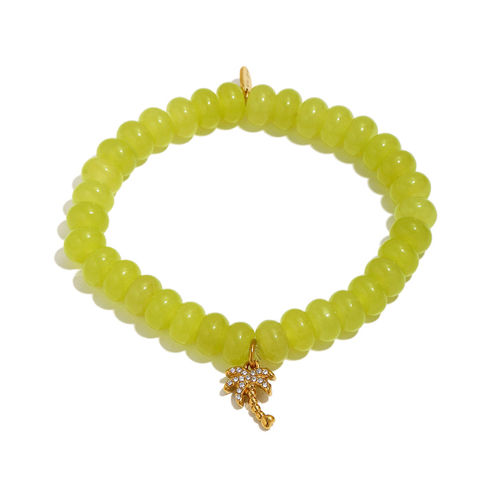 Lime Palm Tree Sun-Kissed Charm Bracelet