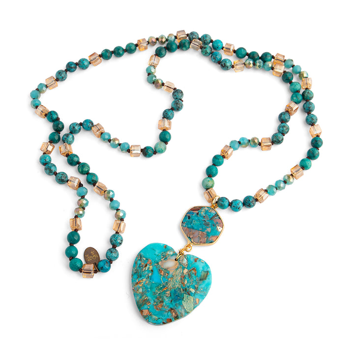 Jaselle Heart Jasper Necklace