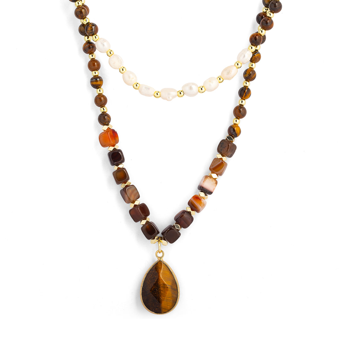 a necklace with a pendant
