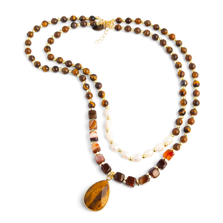 a necklace with a pendant