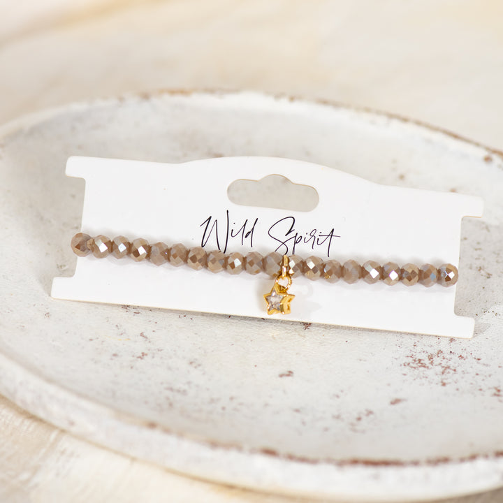 Grey Star Twilight Charm Bracelet