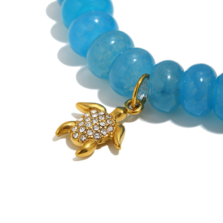 Blue Turtle Sun-Kissed Charm Bracelet