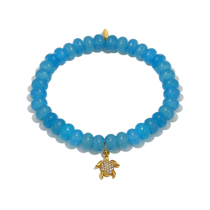 Blue Turtle Sun-Kissed Charm Bracelet