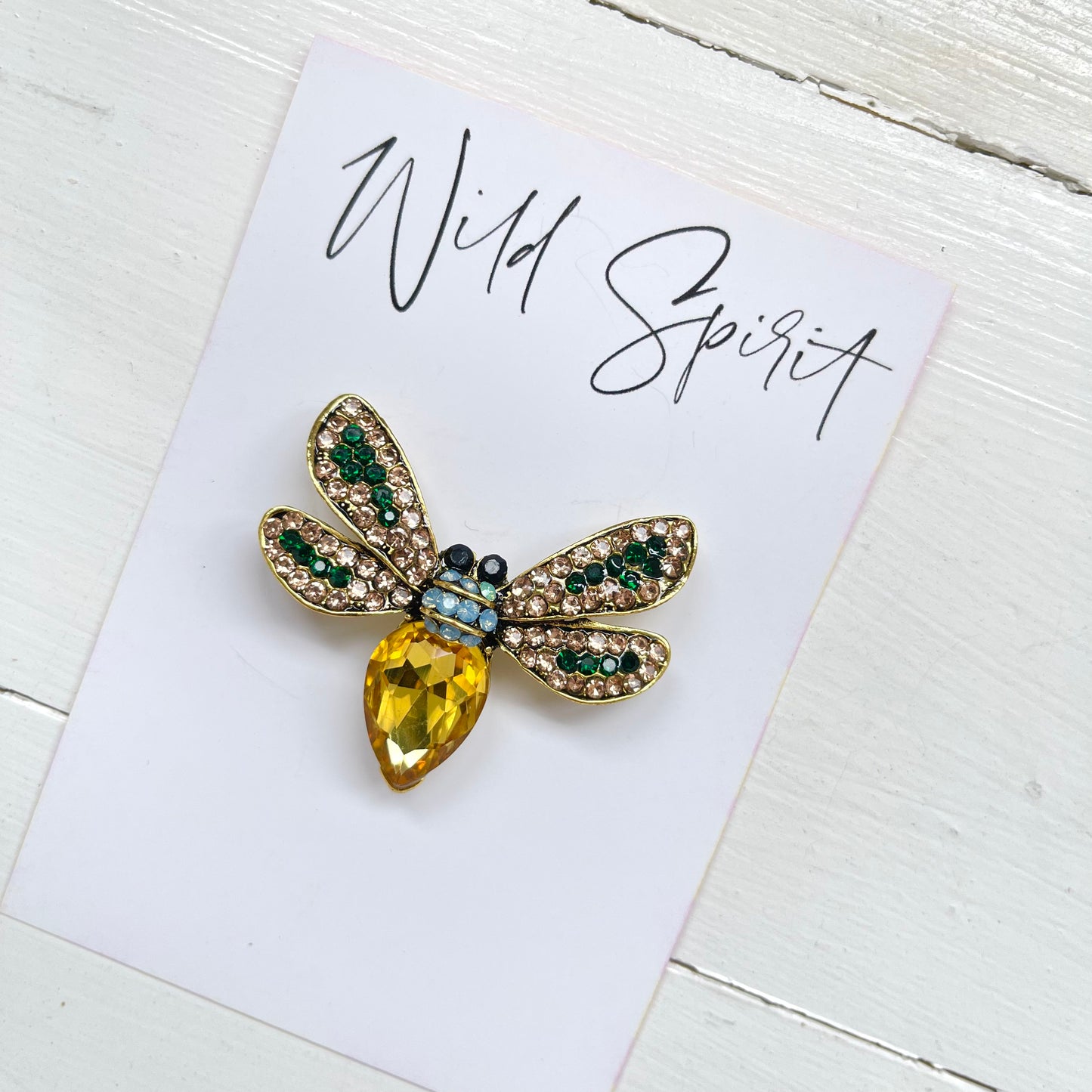 Yellow Bee Brooch