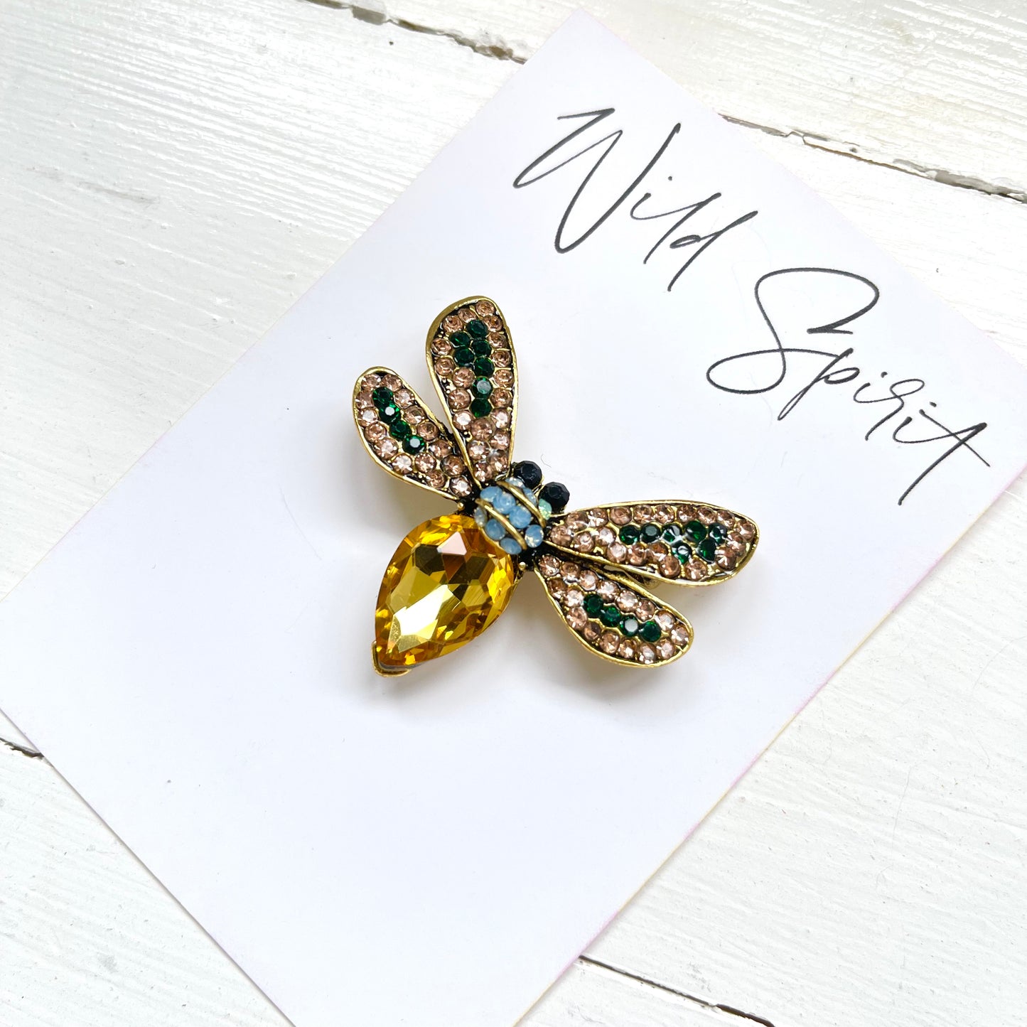 Yellow Bee Brooch