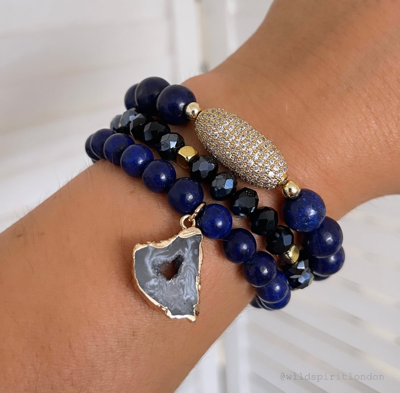 Navy Set of 3 Bracelets