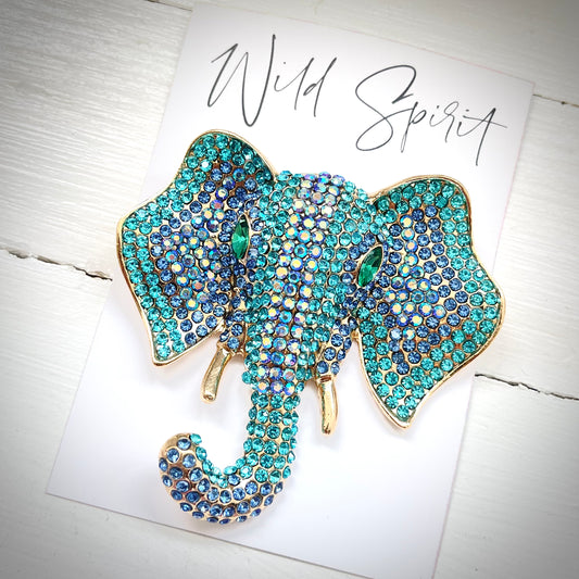 Big Blue Elly Brooch