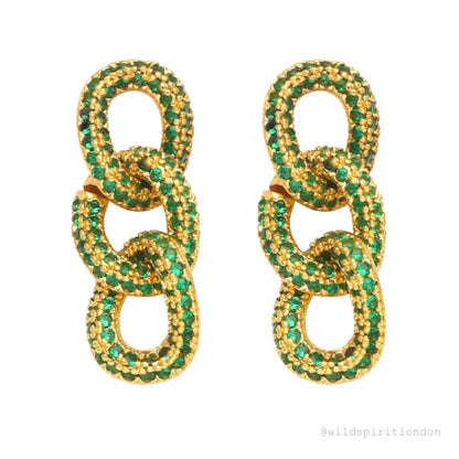 Margot Green Earrings