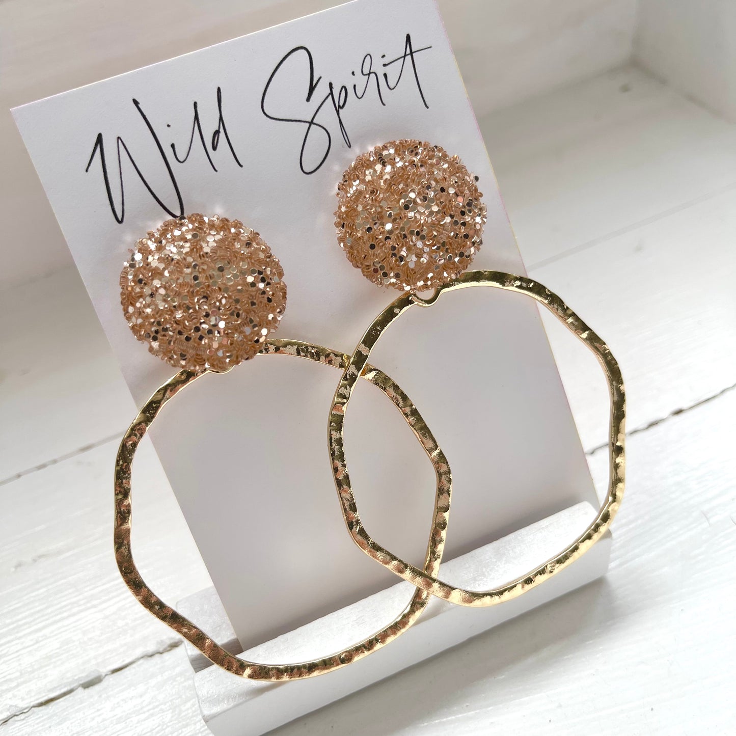 Gold Disco Hoops