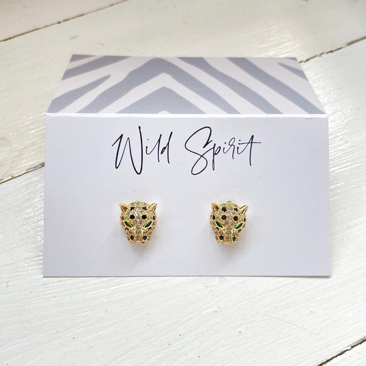 Leo Crystal Stud Earrings