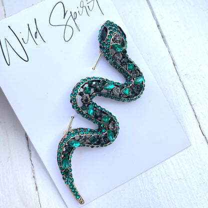 Green Snake Brooch