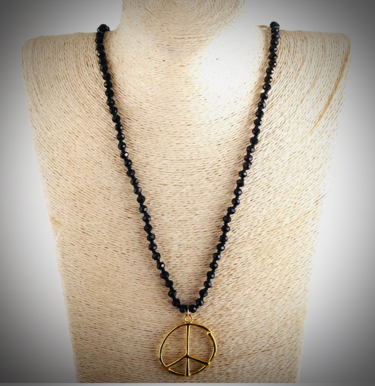 Black Peace Necklace