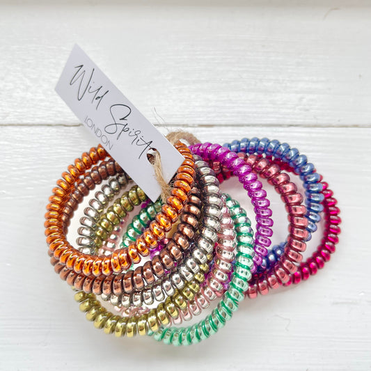 Disco Spiral Hair Bobbles