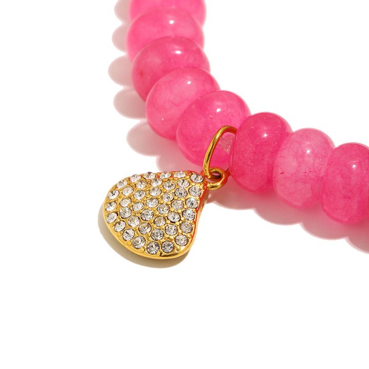 Pink Shell Sun-Kissed Charm Bracelet